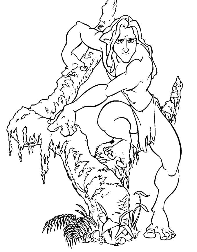 Amazing Tarzan coloring page