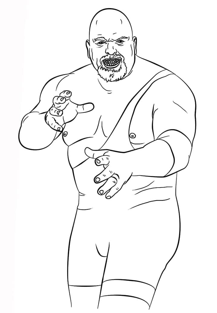 Big Show in WWE coloring page - Download, Print or Color Online for Free