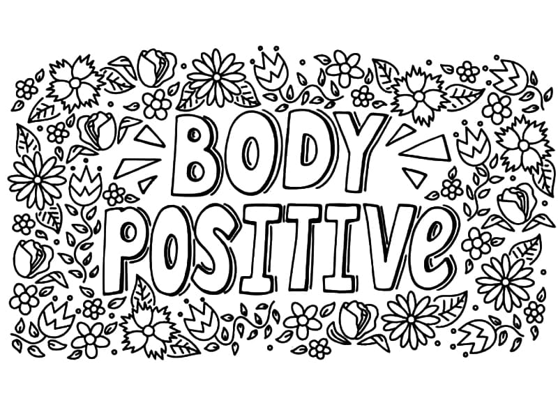 Body Positive coloring page