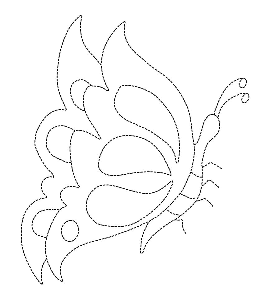 Butterfly Tracing to Print coloring page