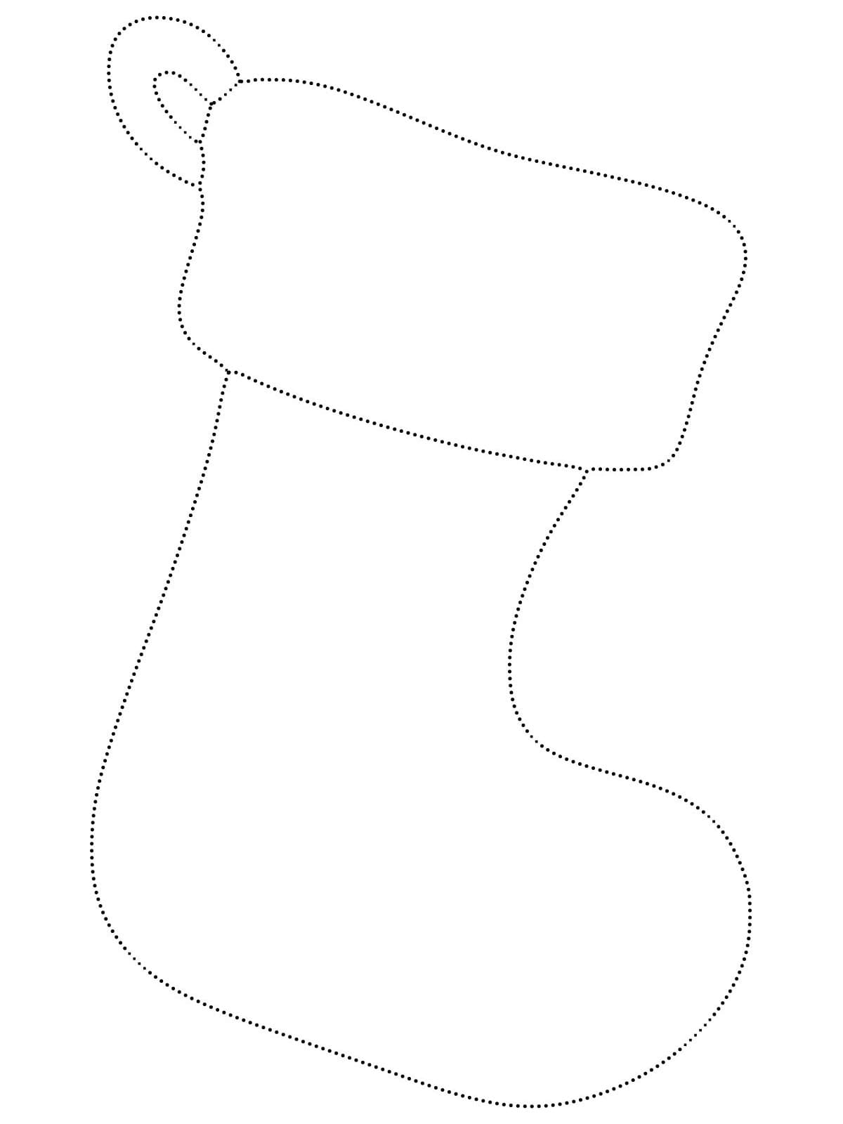 Christmas Stocking Tracing