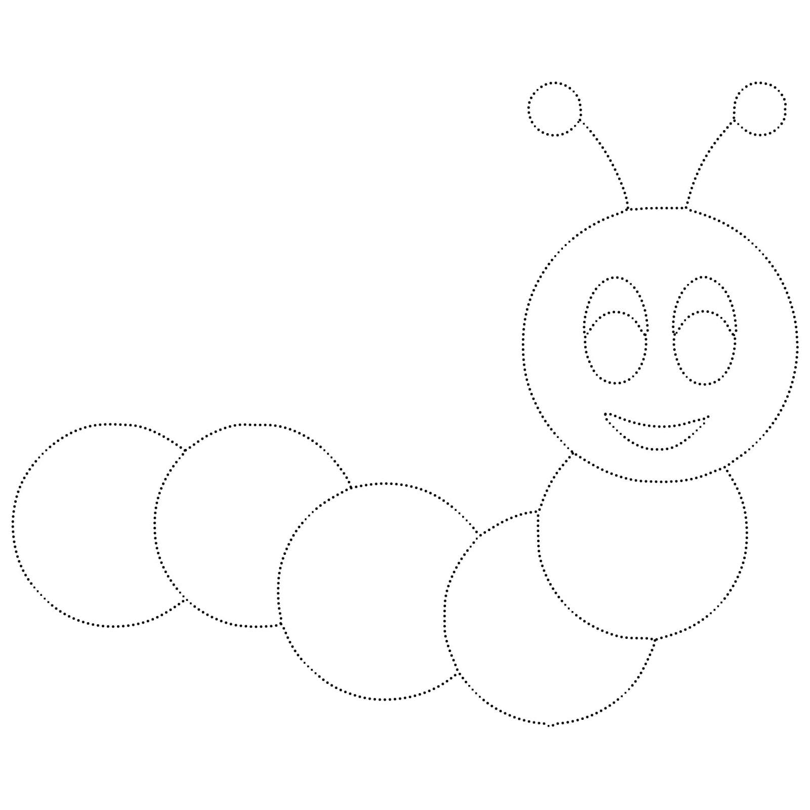 Cute Caterpillar Tracing