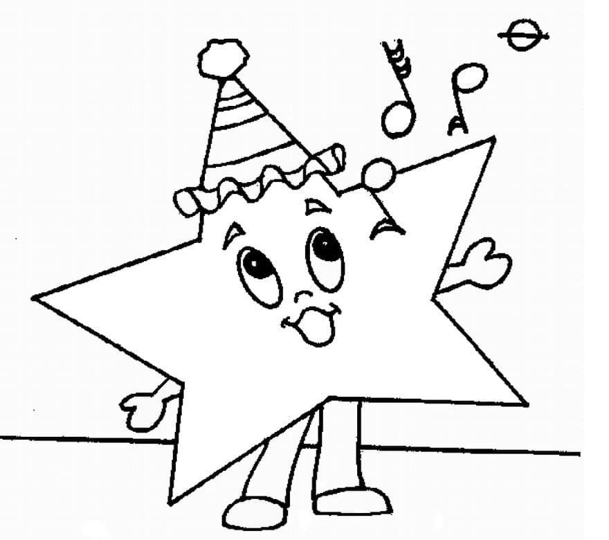 Cute Rockstar coloring page