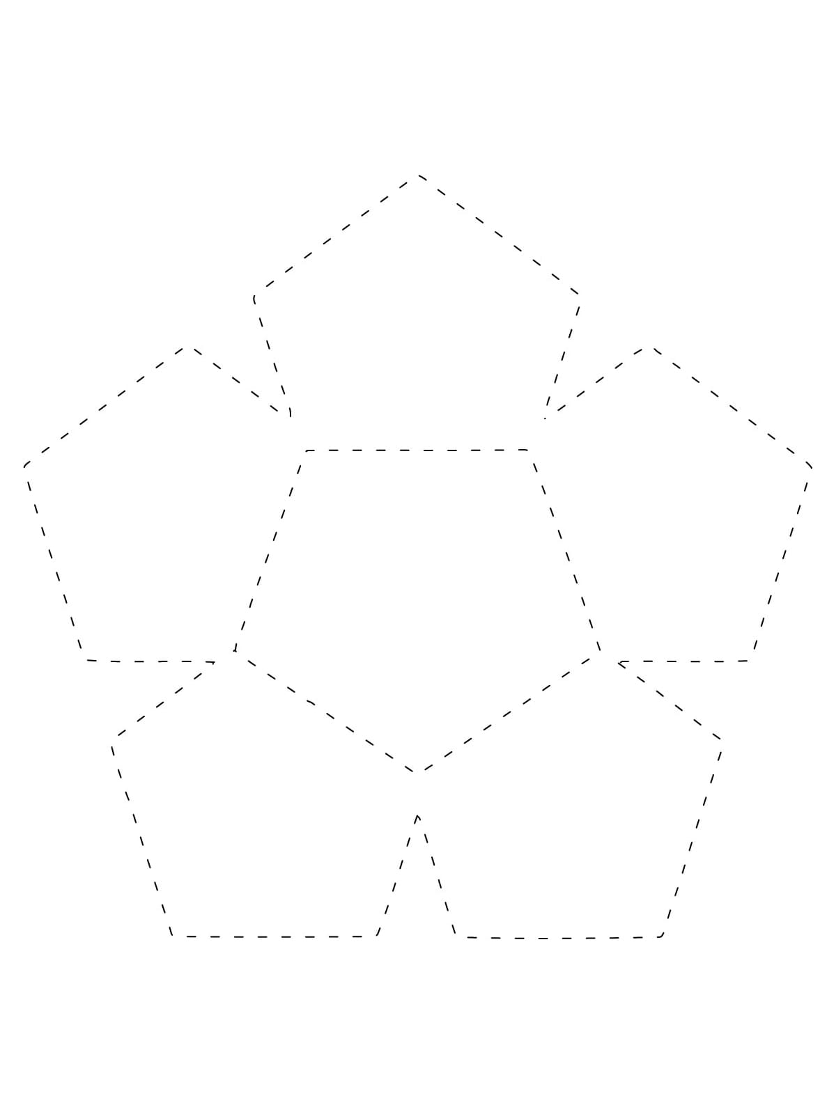 Flower Shape Tracing Worksheet