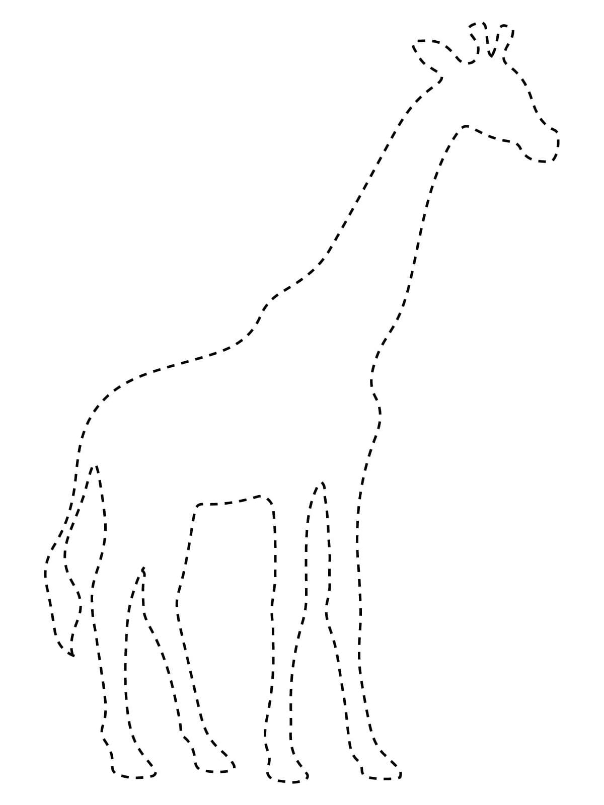 Free Giraffe Tracing