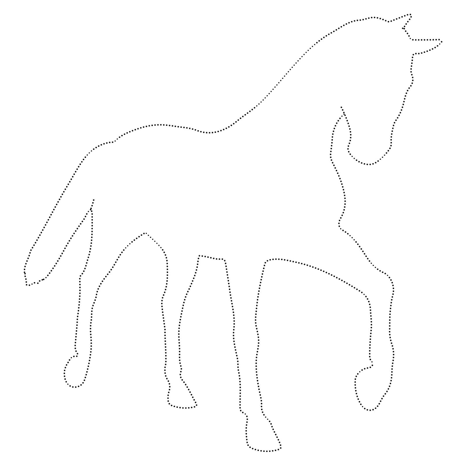 Free Horse Tracing Worksheet