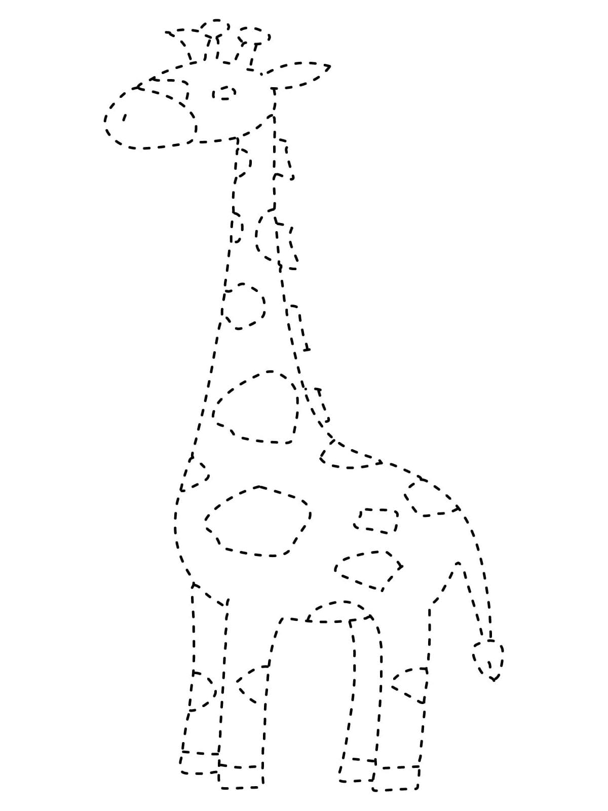 Free Printable Giraffe Tracing