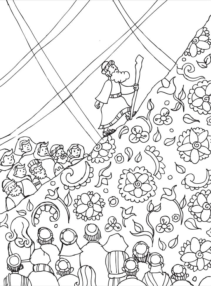 Free Printable Shavuot coloring page