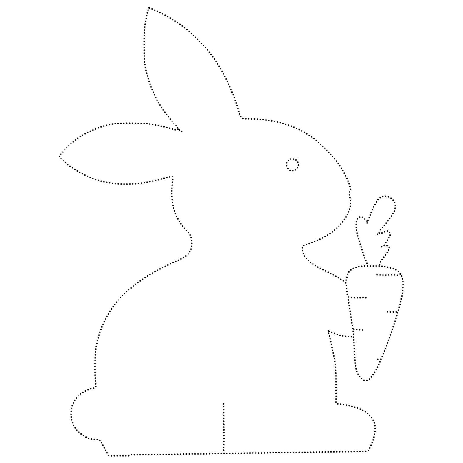 Free Rabbit Tracing Worksheet