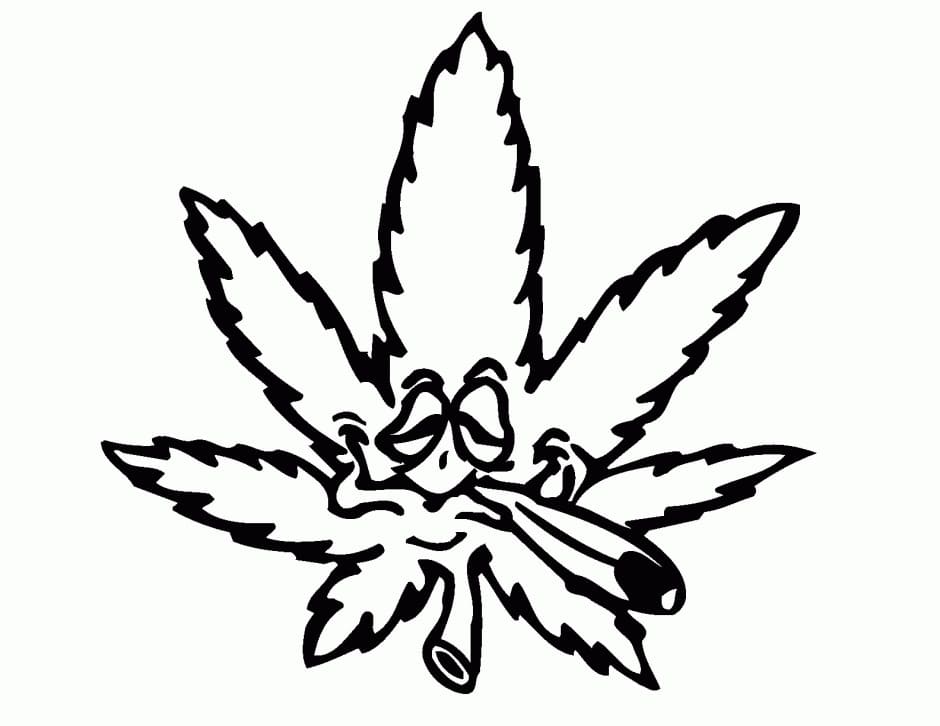 Funny Weed coloring page - Download, Print or Color Online for Free