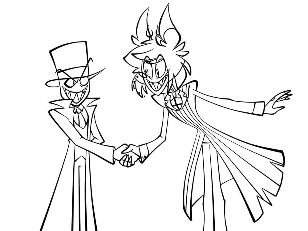 Hazbin Hotel Image coloring page