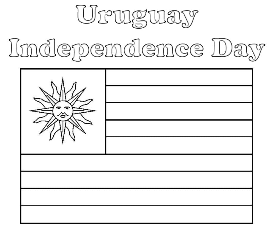 Independence Day of Uruguay coloring page - Download, Print or Color ...