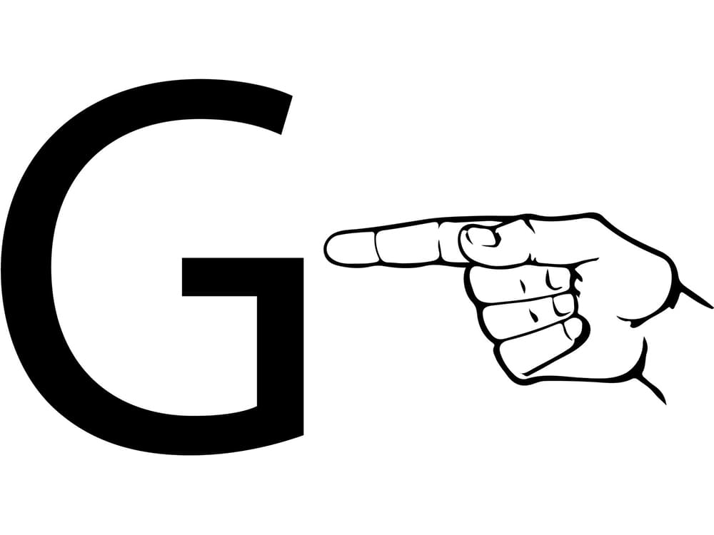 Letter G American Sign Language