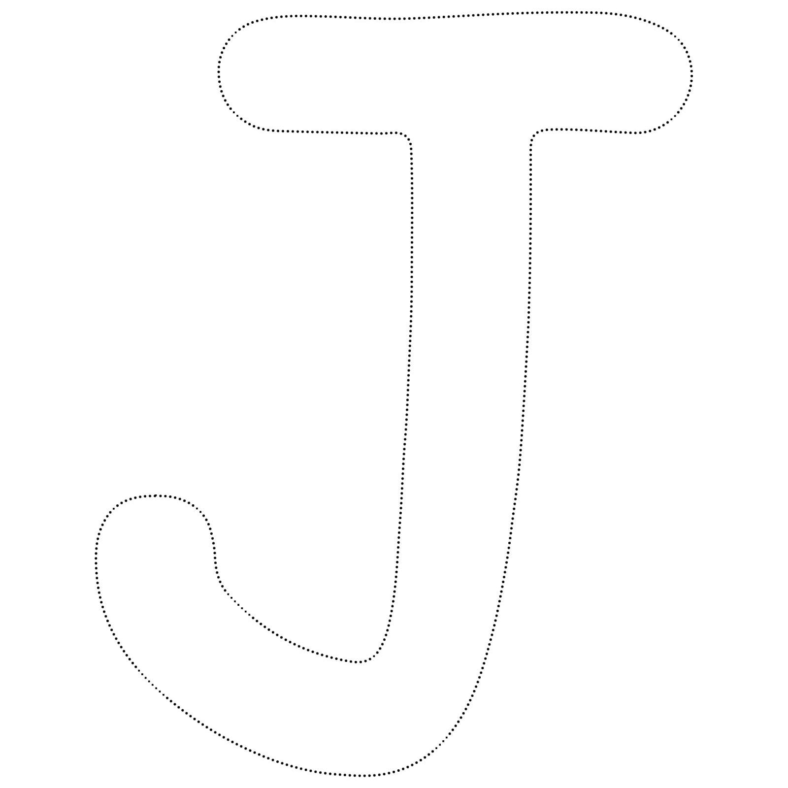 Letter J Tracing coloring page