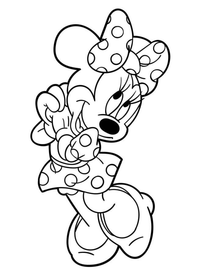 Minnie Mouse Awesome coloring page