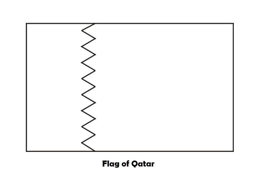 National Flag of Qatar