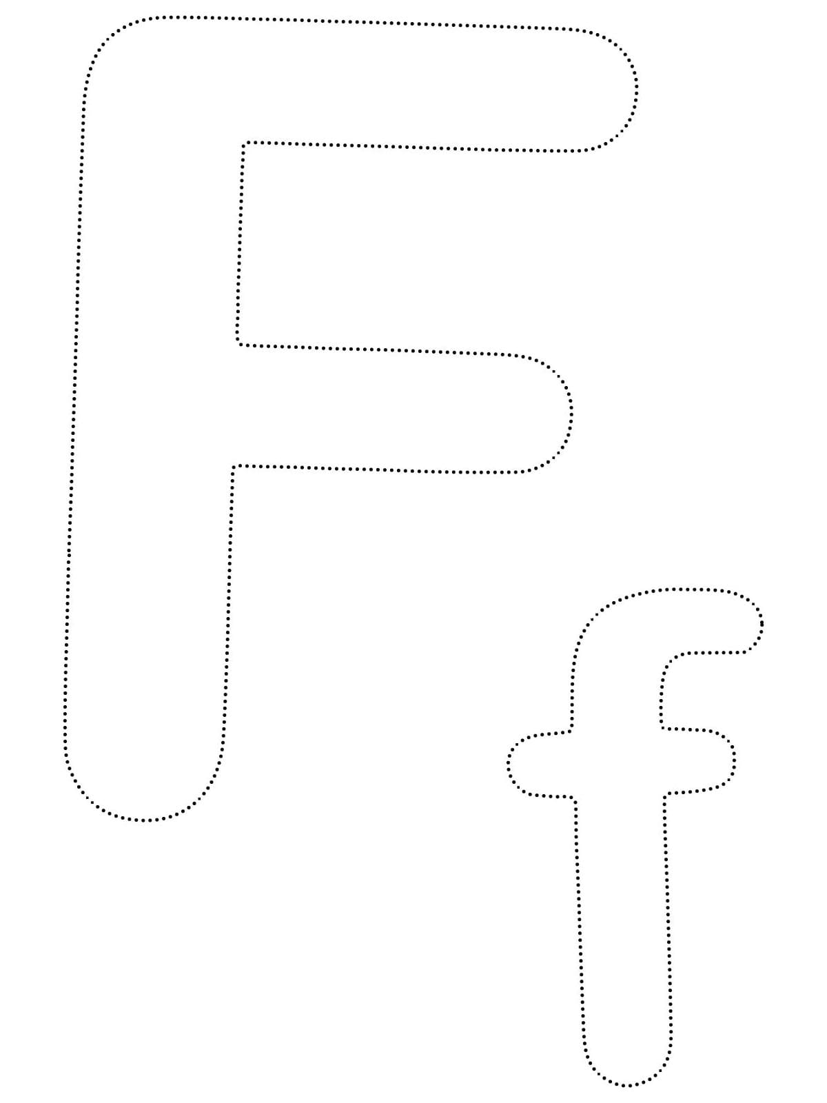 Simple Letter F Tracing