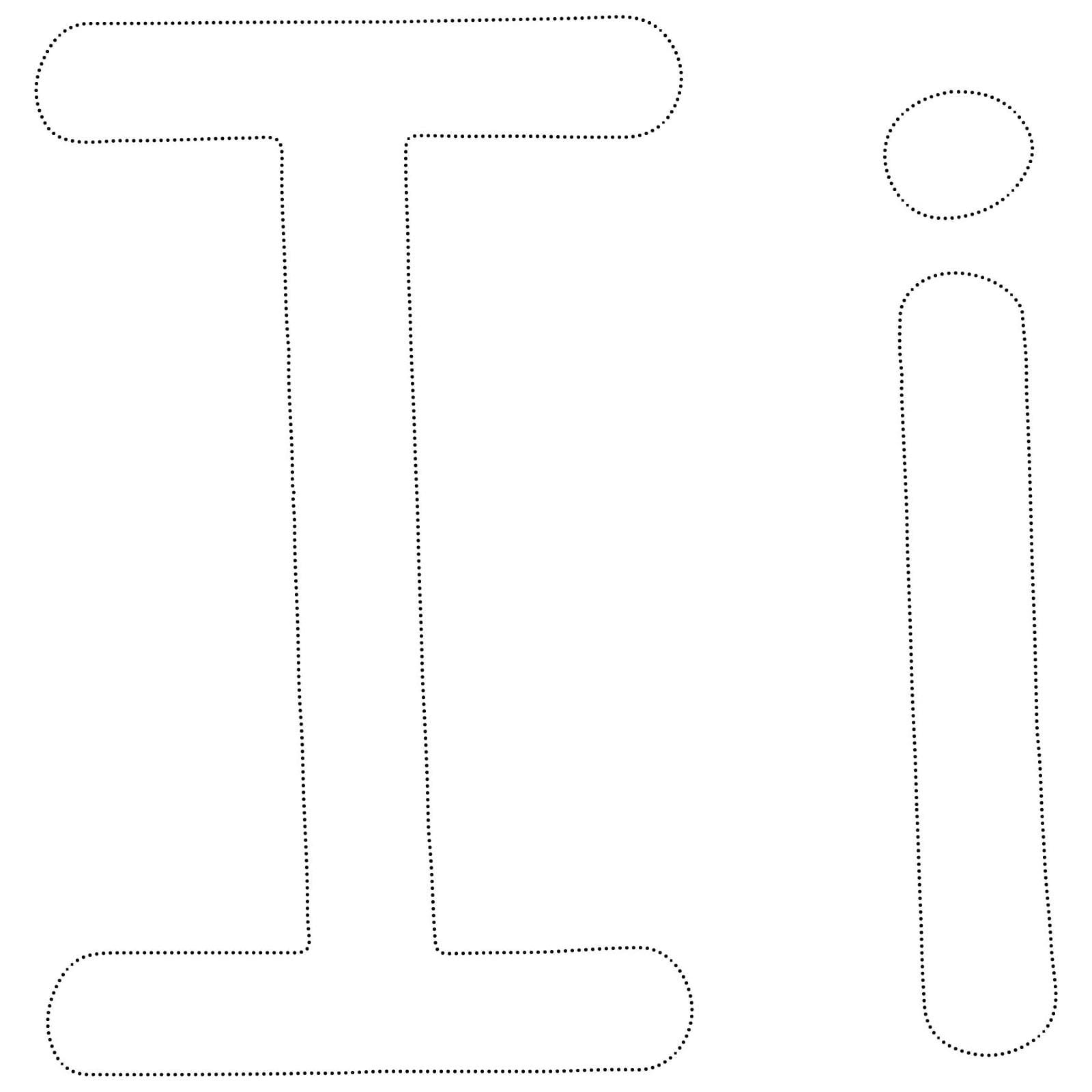 Simple Letter I Tracing