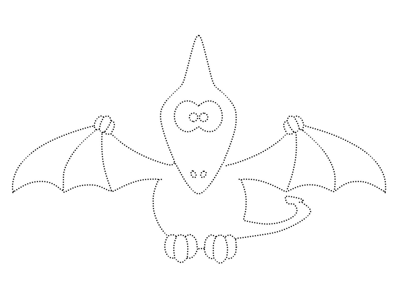 Simple Pterodactyl Tracing Worksheet coloring page