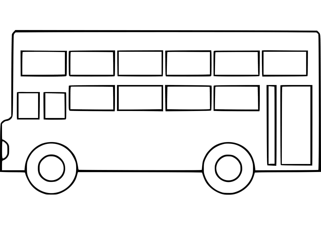 Simple Routemaster coloring page