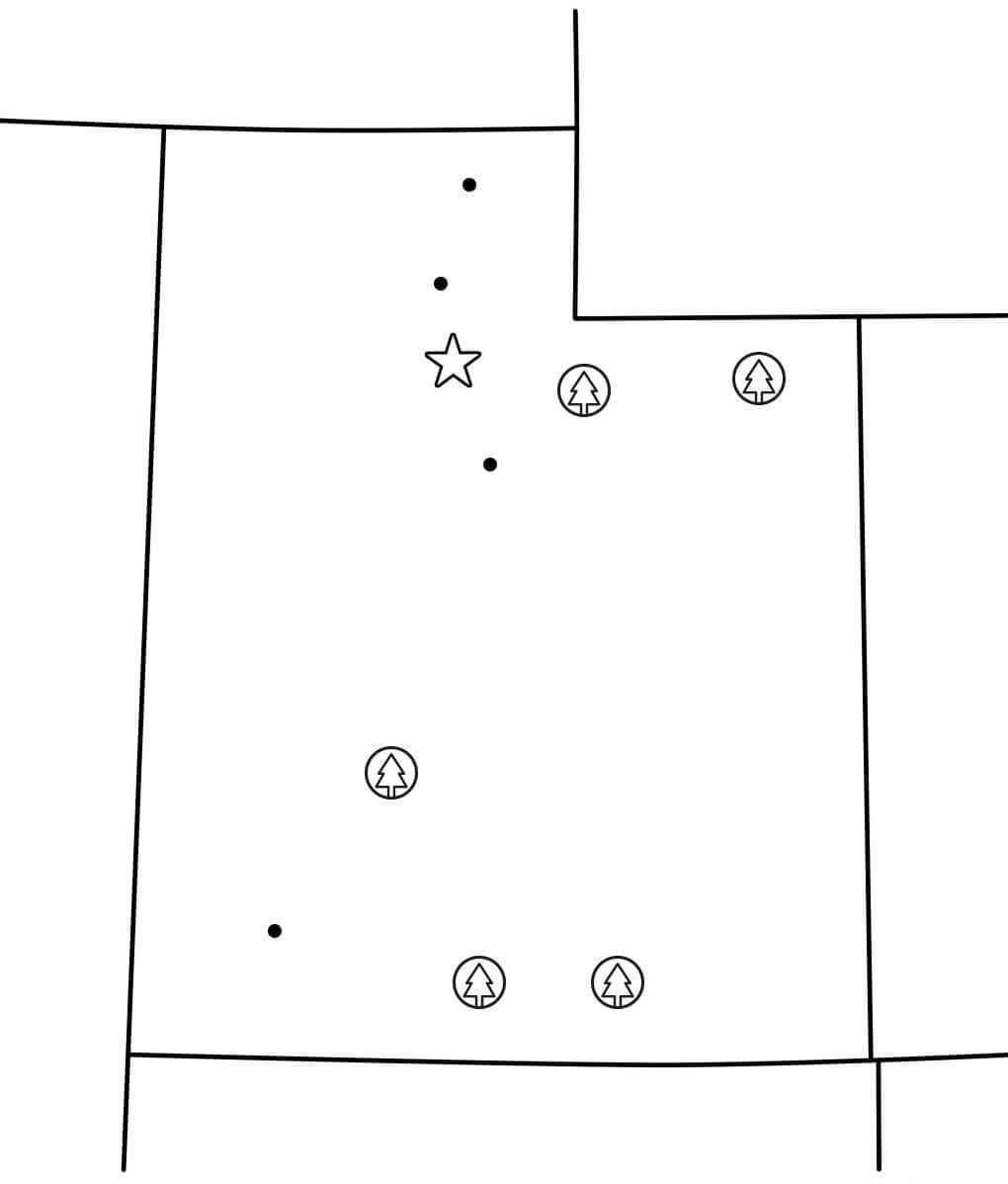 State of Utah Map