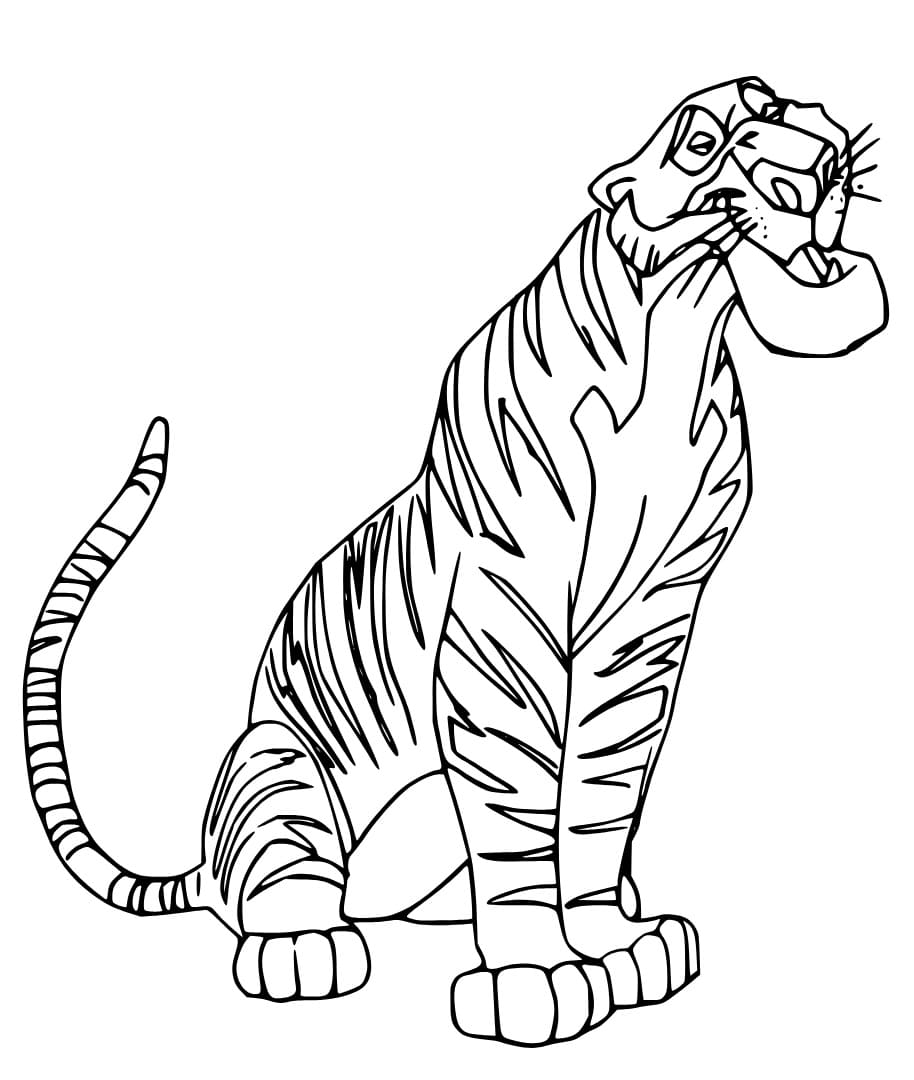 Super Villain Shere Khan coloring page - Download, Print or Color ...