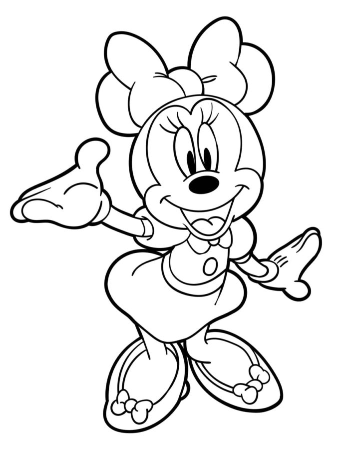 Sweet Minnie coloring page