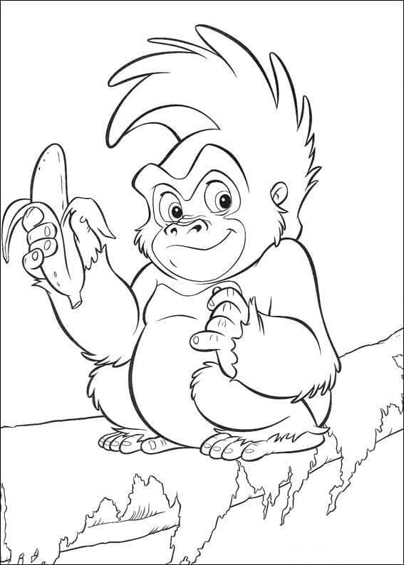 Terk from Tarzan coloring page