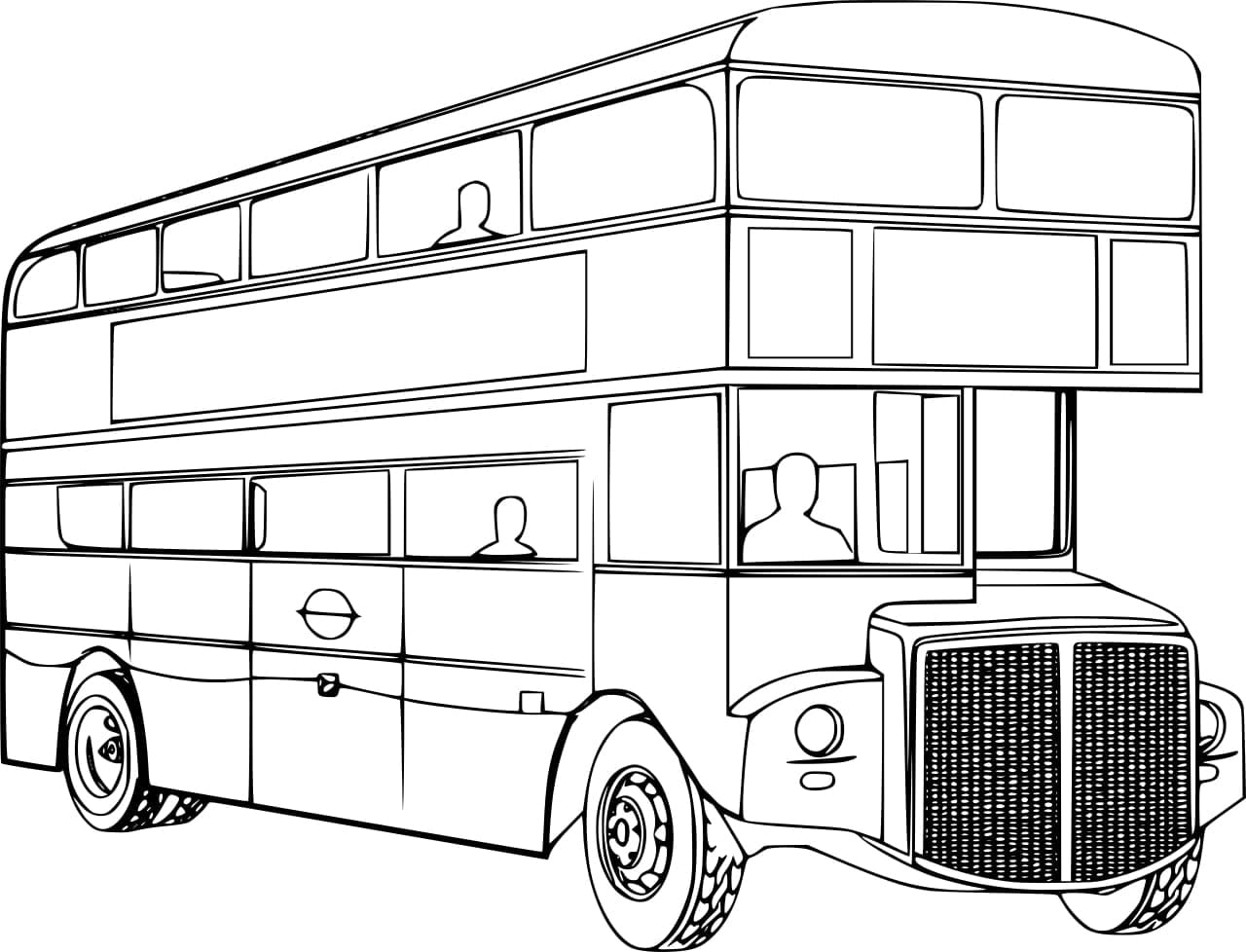 The Routemaster Bus coloring page