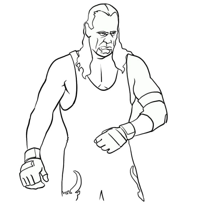 The Undertaker coloring page - Download, Print or Color Online for Free