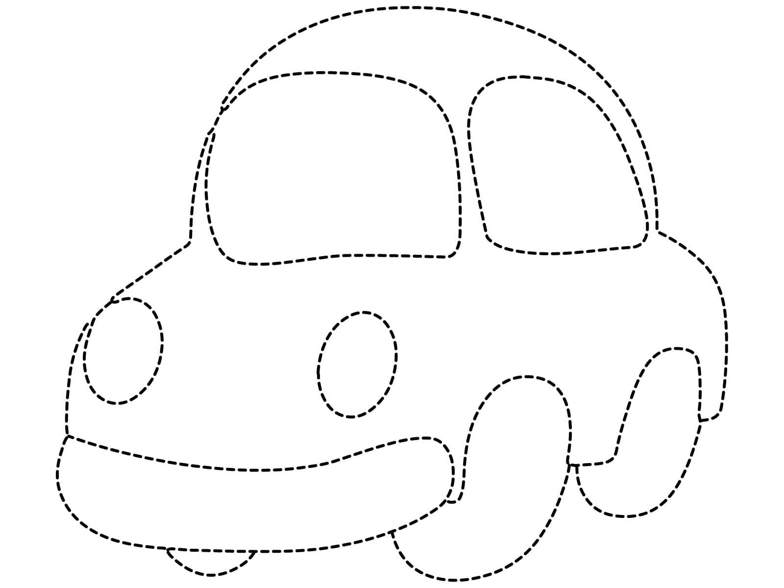 Car Tracing Coloring Pages ColoringLib