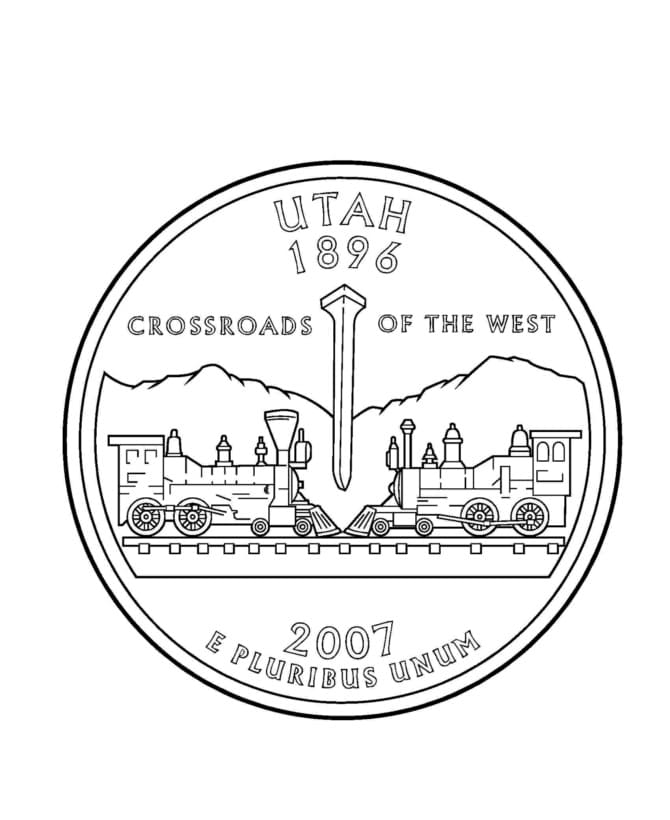 Utah Seal coloring page