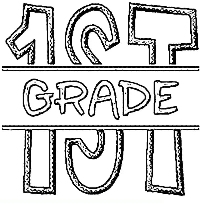 1st Grade coloring page