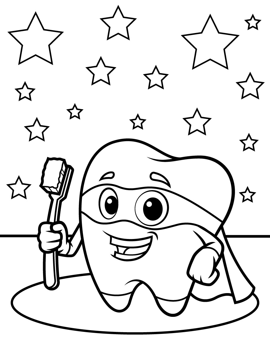 Fun Super Tooth With Stars