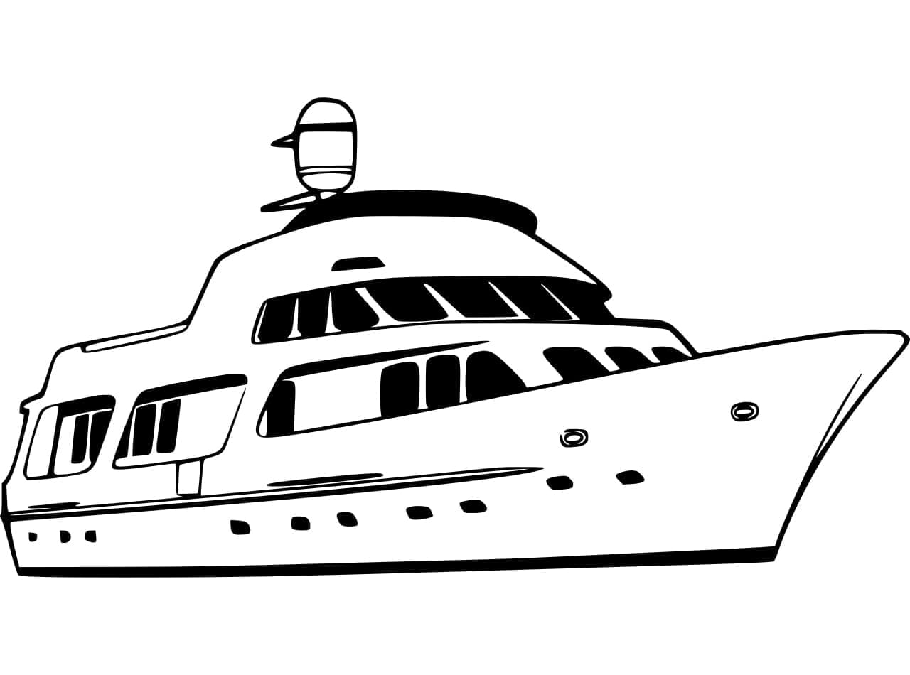 Yacht Coloring Pages ColoringLib