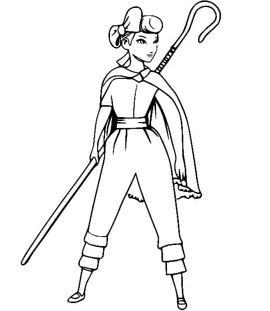 Cool Little Bo Peep coloring page