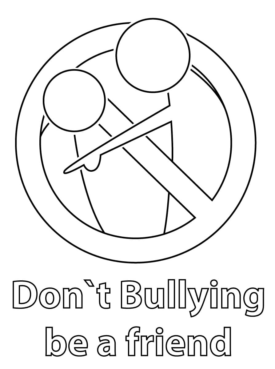 Don't Bullying, be a Friend for 3rd Grade