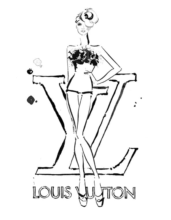Drawing Of Louis Vuitton Coloring Page Download Print Or Color Online For Free