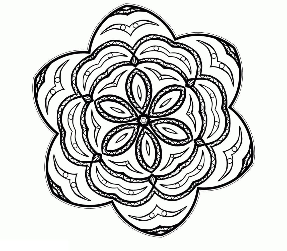 Flower Mandala for Teens