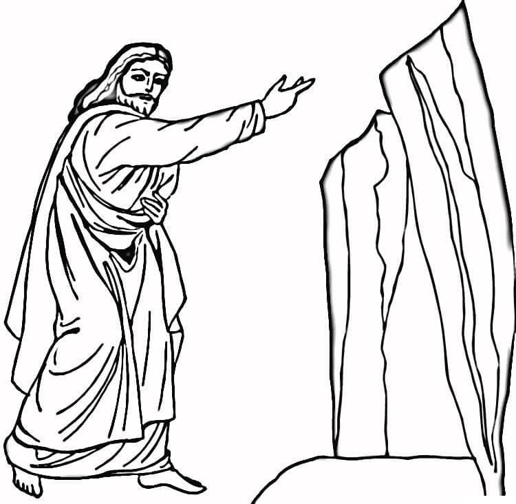 Free Printable Jesus Raises Lazarus