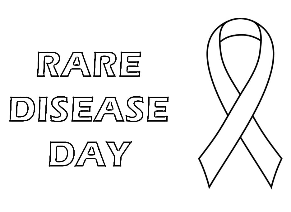 Free Printable Rare Disease Day coloring page