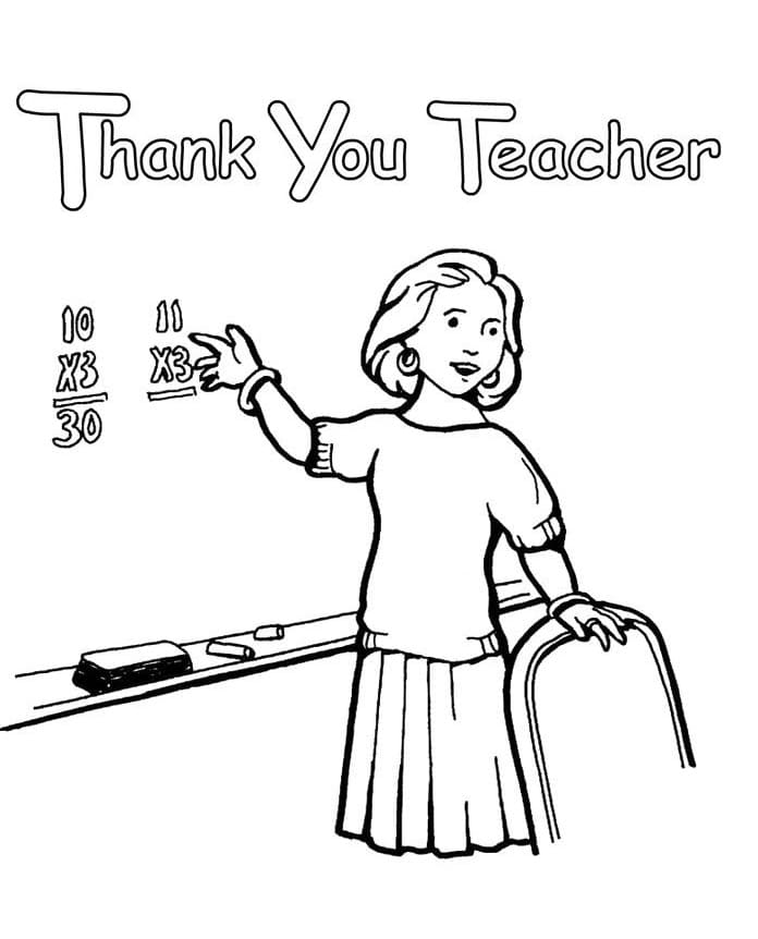 Free Printable Thank You Teacher