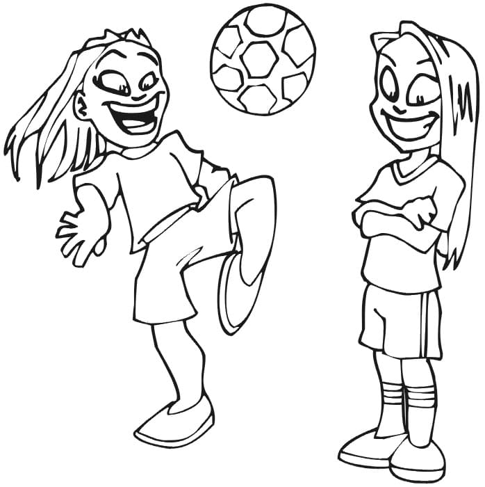 Girls Play Soccer