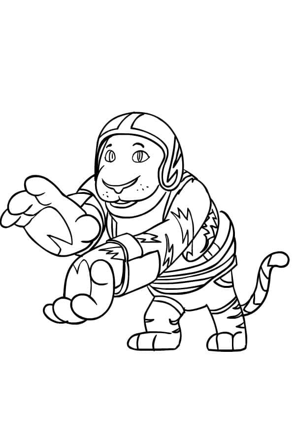 Goji from Kody Kapow coloring page