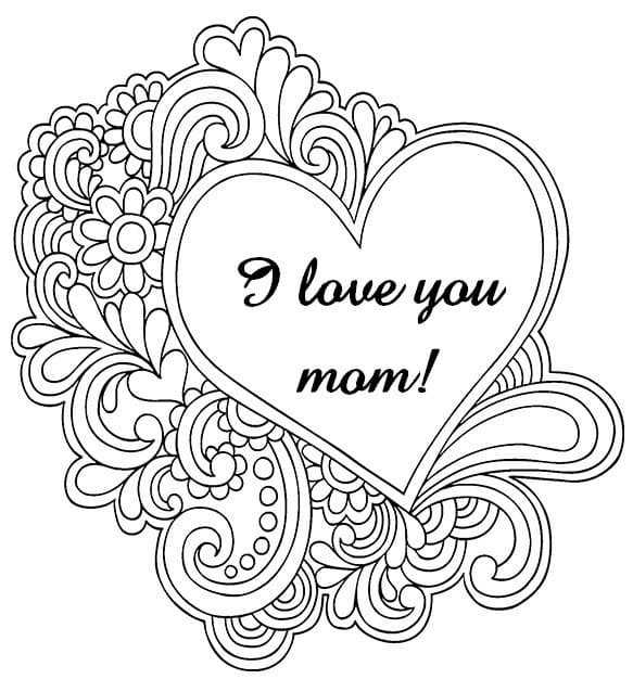 I Love You Mom Free Printable