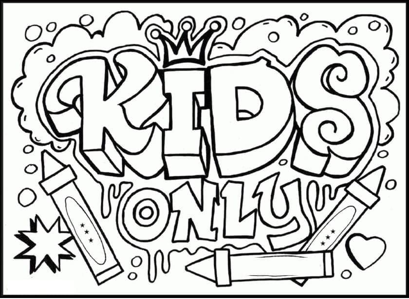 Kids Only coloring page