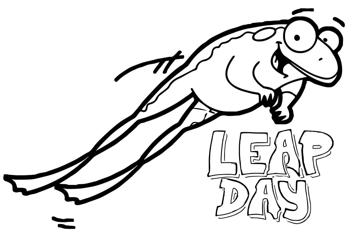 Leap Day Coloring Pages ColoringLib