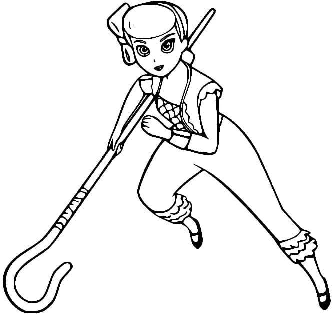 Little Bo Peep Cartoon coloring page