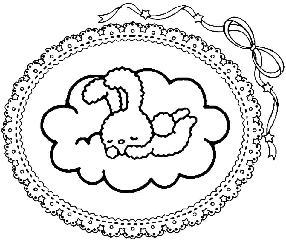 Little Twin Stars Bunny coloring page