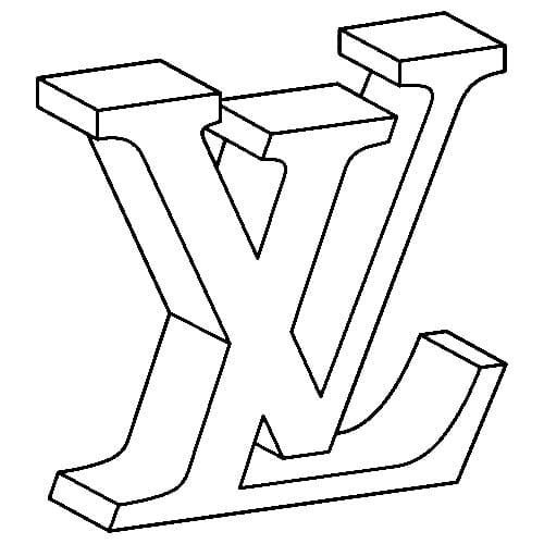 Louis Vuitton 3D Logo coloring page - Download, Print or Color Online ...